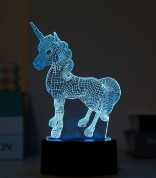 I-TOTAL Ламба, Столна, LED, Unicorn, На Тач, Со Далечинско Управување, XL2336