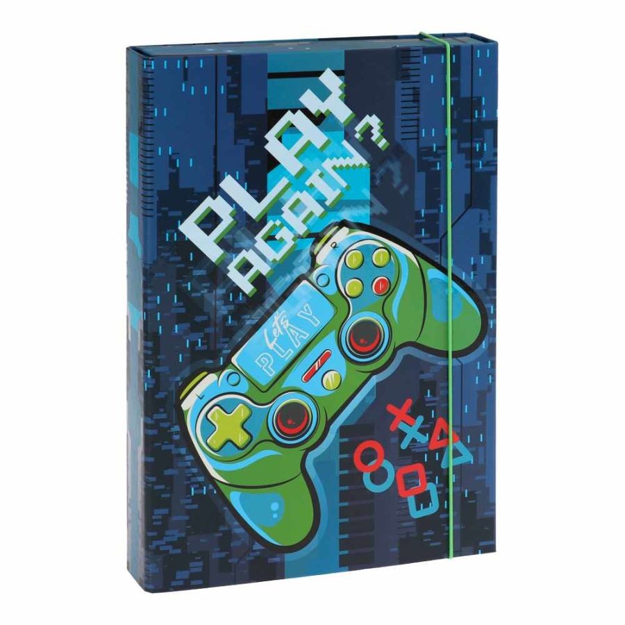 PLAY Папка, Со ластик, А4, За момчиња, Play, Oxford, 131830, 24,5*31,4*4цм