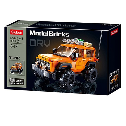 SLUBAN Џип -American SUV Bronx, 302, Sluban , Model Bricks , M38-B1013