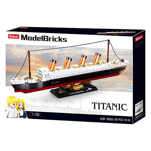 SLUBAN Титаник , 481, Sluban , Model Bricks, M38-B0835