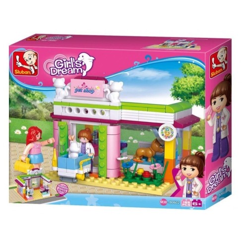 SLUBAN Играчка Пет Шоп, Pet Shop, 195 делови, Girl's Dream, M38-B0602