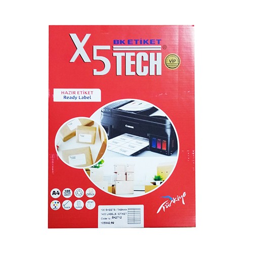 BKETIKET Етикети, А4, 1/100, 70*29,7мм, BK2229, Бела