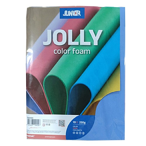 JUNIOR Ева пена, А4, 1/1, Jolly Color Foam, 134093, Сина