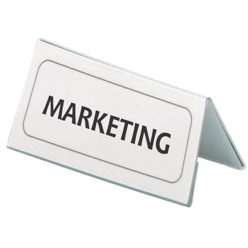 DURABLE Дисплеј, За име титула, Во L форма, 52*100мм, 8055, Сина