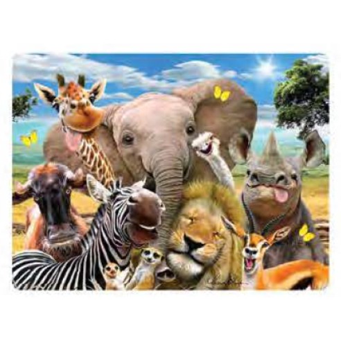 PRIME 3D Разгледница, Африканско селфи, 3D, 6 70889 18725 5, 16*12*0цм