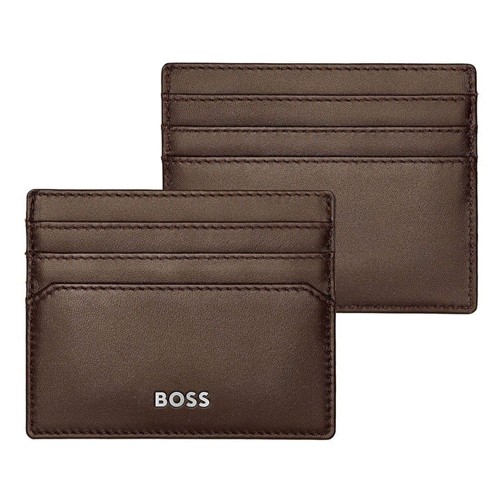 BOSS Футрола, Закредитни картички, , Classic smooth, HLC403Y, 10*8*2цм, Кафеава