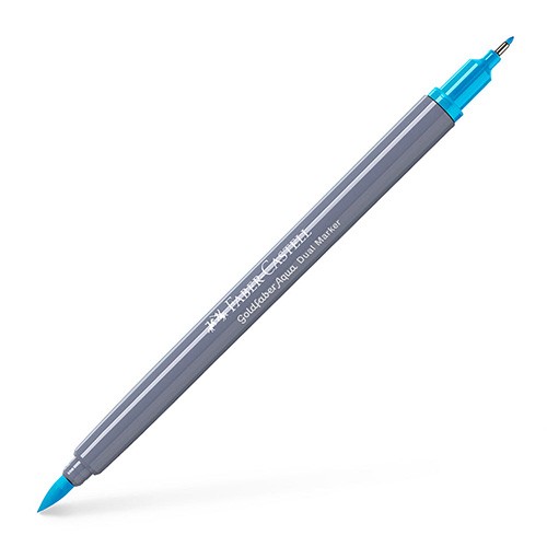 Faber Castell Маркер , Двостран , Goldfaber Aqua Dual , 164645, Сина