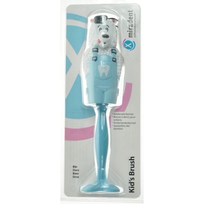 MIRADENT Детска четка за заби со поклопец - Мече