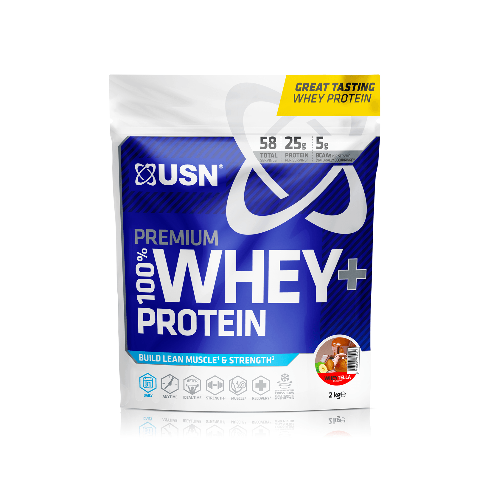USN Premium 100% + WHEY Протеин 2kg - вејтела (чоко-лешник)