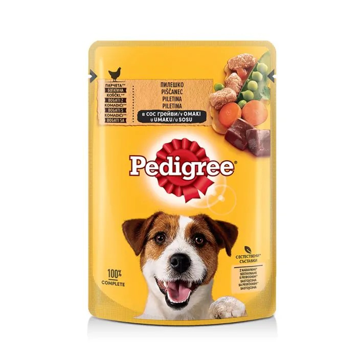 PEDIGREE Влажна храна за возрасно куче со вкус на пилешко