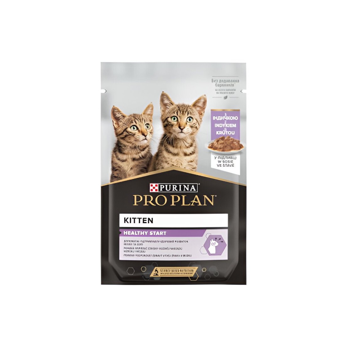 PURINA Pro Plan Junior Nutrisavour Парчиња мисирка во сос, Кесичка 85гр