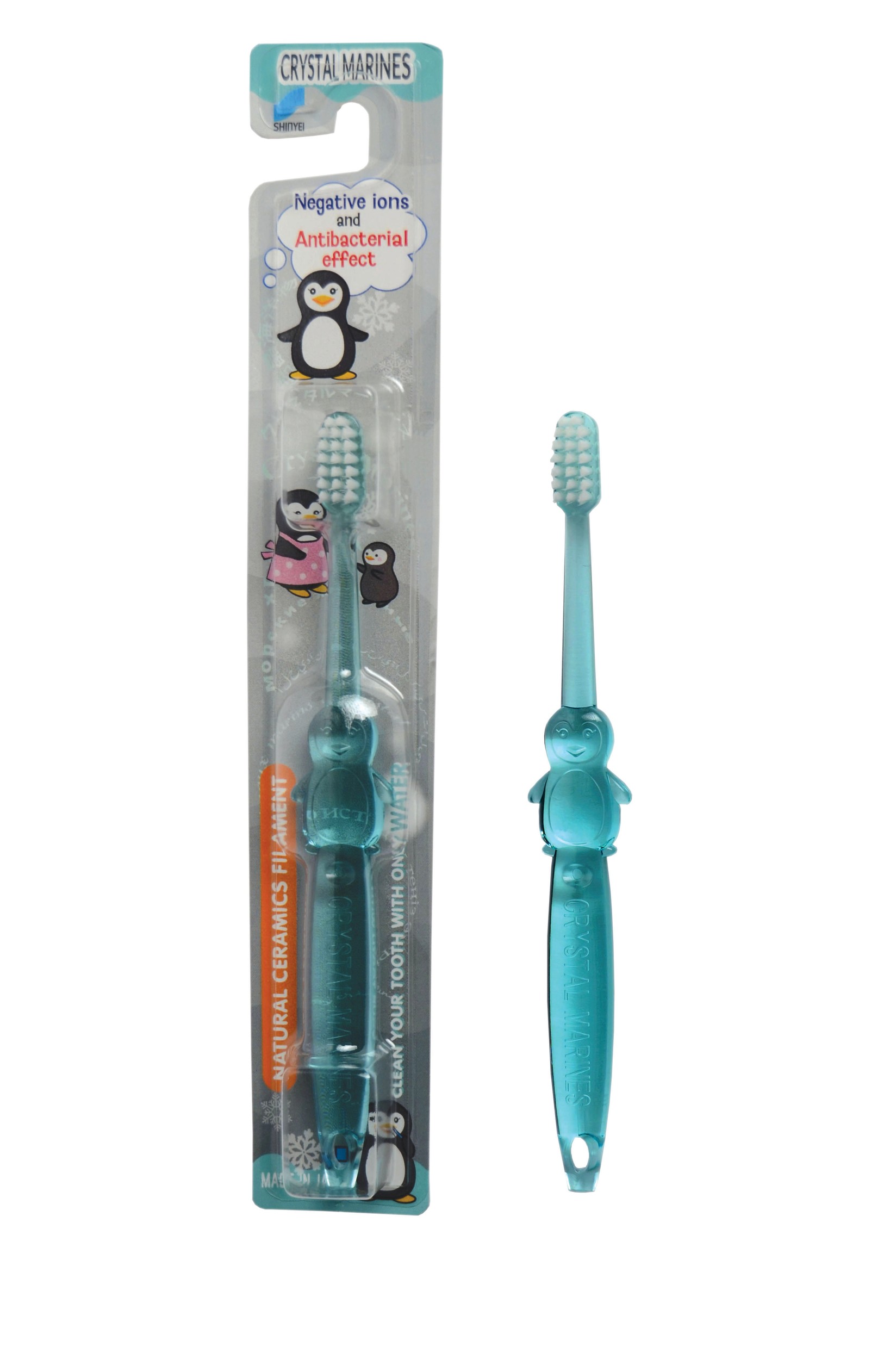 Четка за заби детска Crystal Marines - pingvin сина