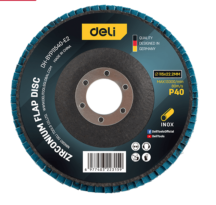 DELI ALTATI Ламеларен брусен диск за не'рѓосувачки челик/метал EDH-BYP11540-E2, 115 mm g40