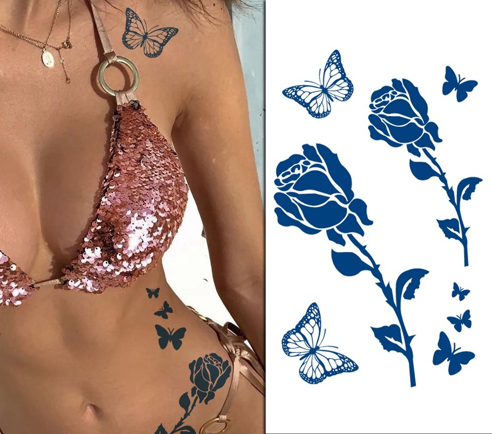 Тетоважа полутрајна, водоотпорна, реалистична тетоважа, GZ-023