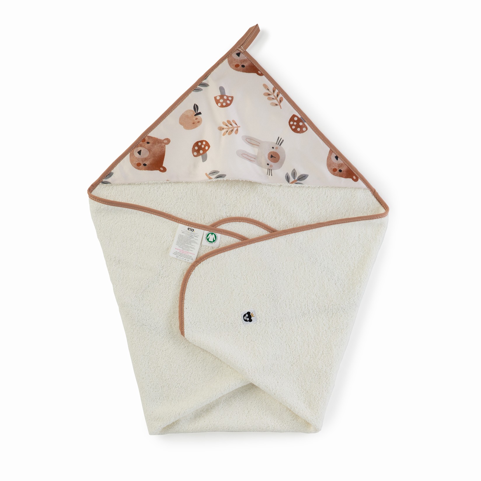 ELO. Пешкир со качулка Fairytale, 80x80 см, беж