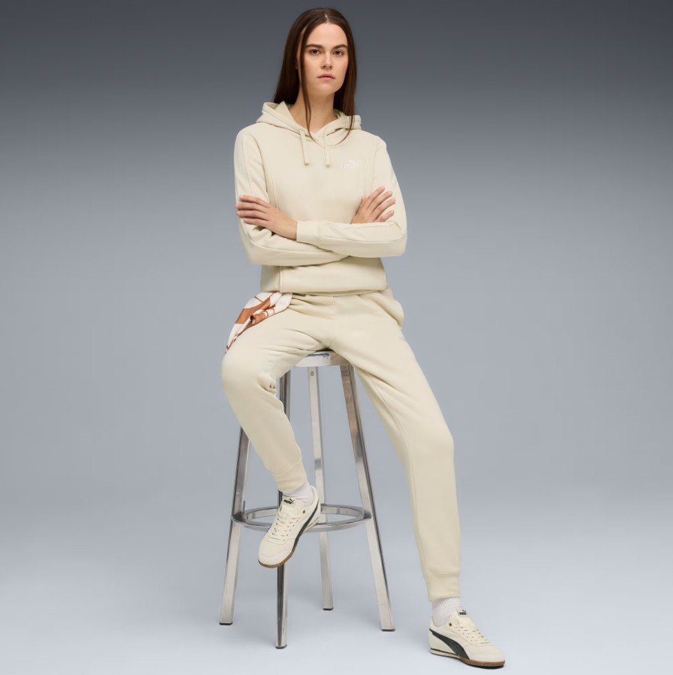 Puma Женски комплет тренерка Hooded Sweat Suit FL cl, беж 688162-87