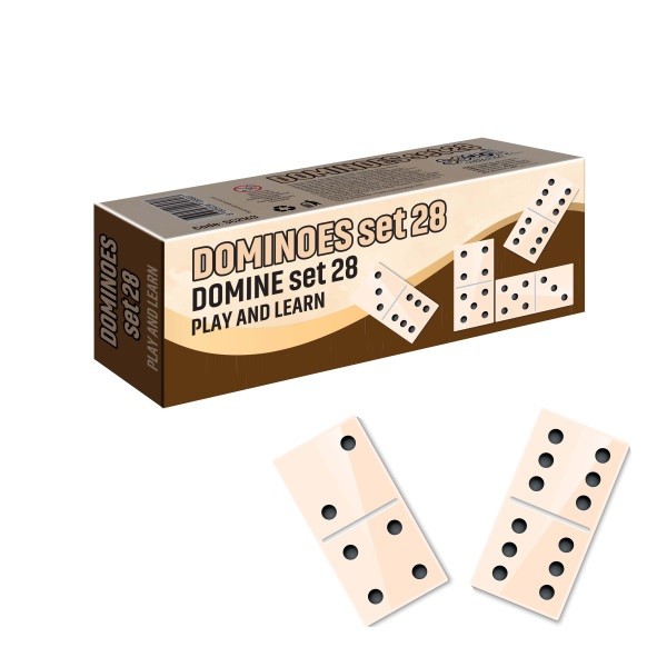 S-Cool Домино со дрвена кутија SC2163, 28 парчиња