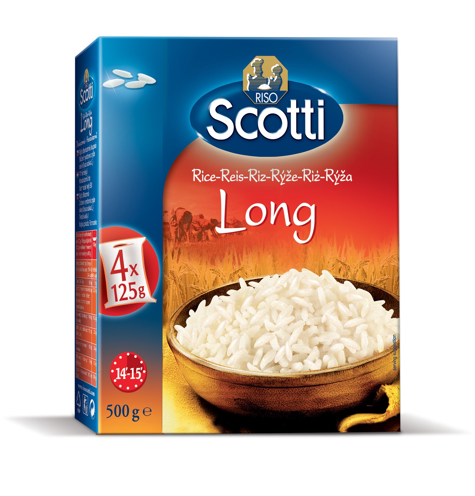 RISO SCOTTI Ориз долго зрно 4х125г