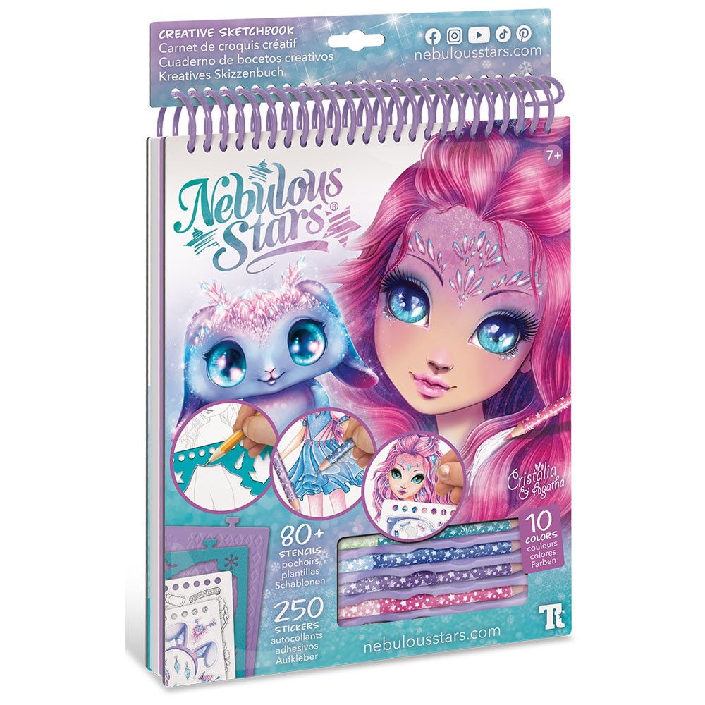 Креативна книга за боење за цртање Cristalia 11140