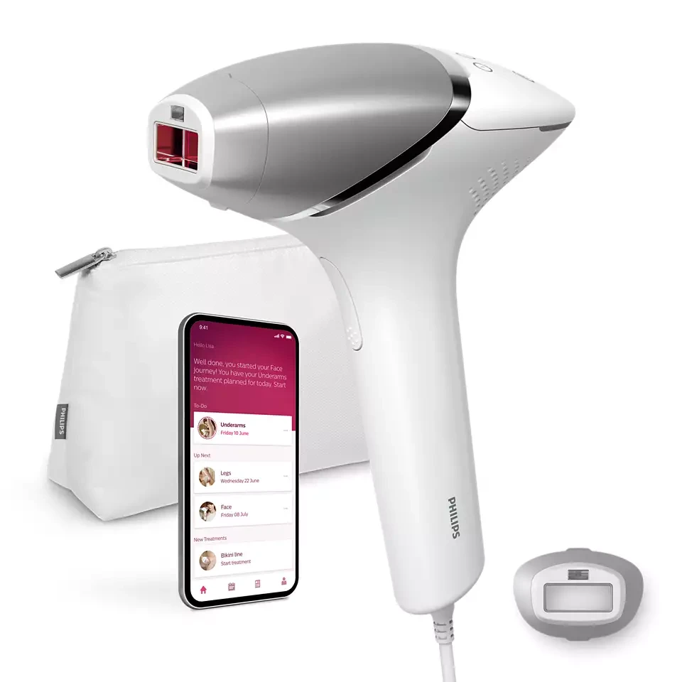 PHILIPS Епилатор Lumea BRI940/00 IPL, SmartSkin сензор, 19,5 V, бел