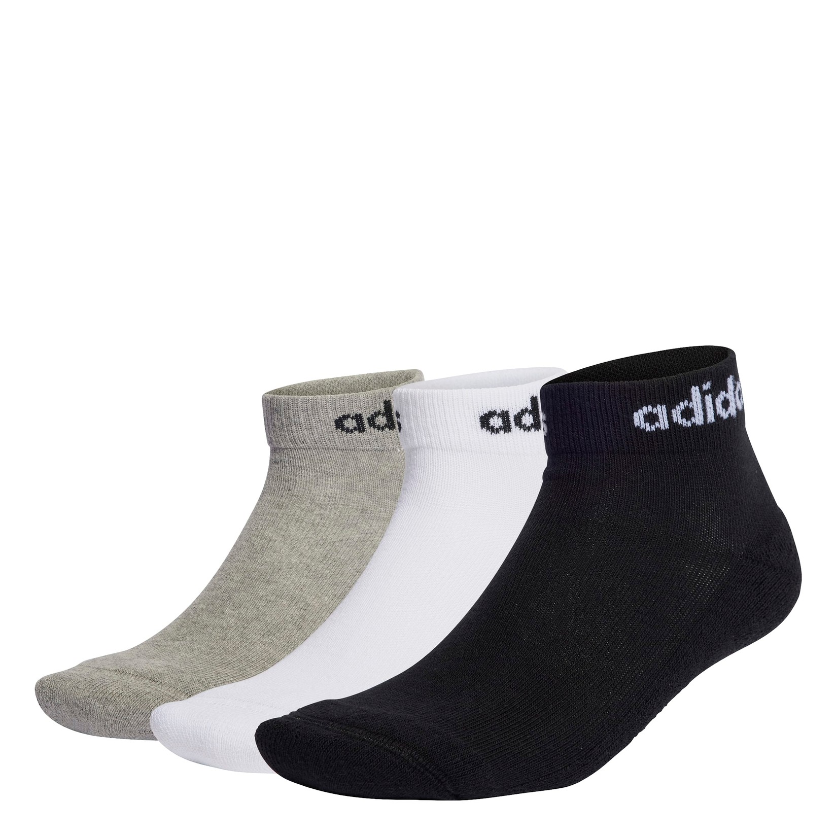 Adidas Чорапи C Lin Ankle 3P, IC1304, 3 Пара, Сиви,Црни и бели