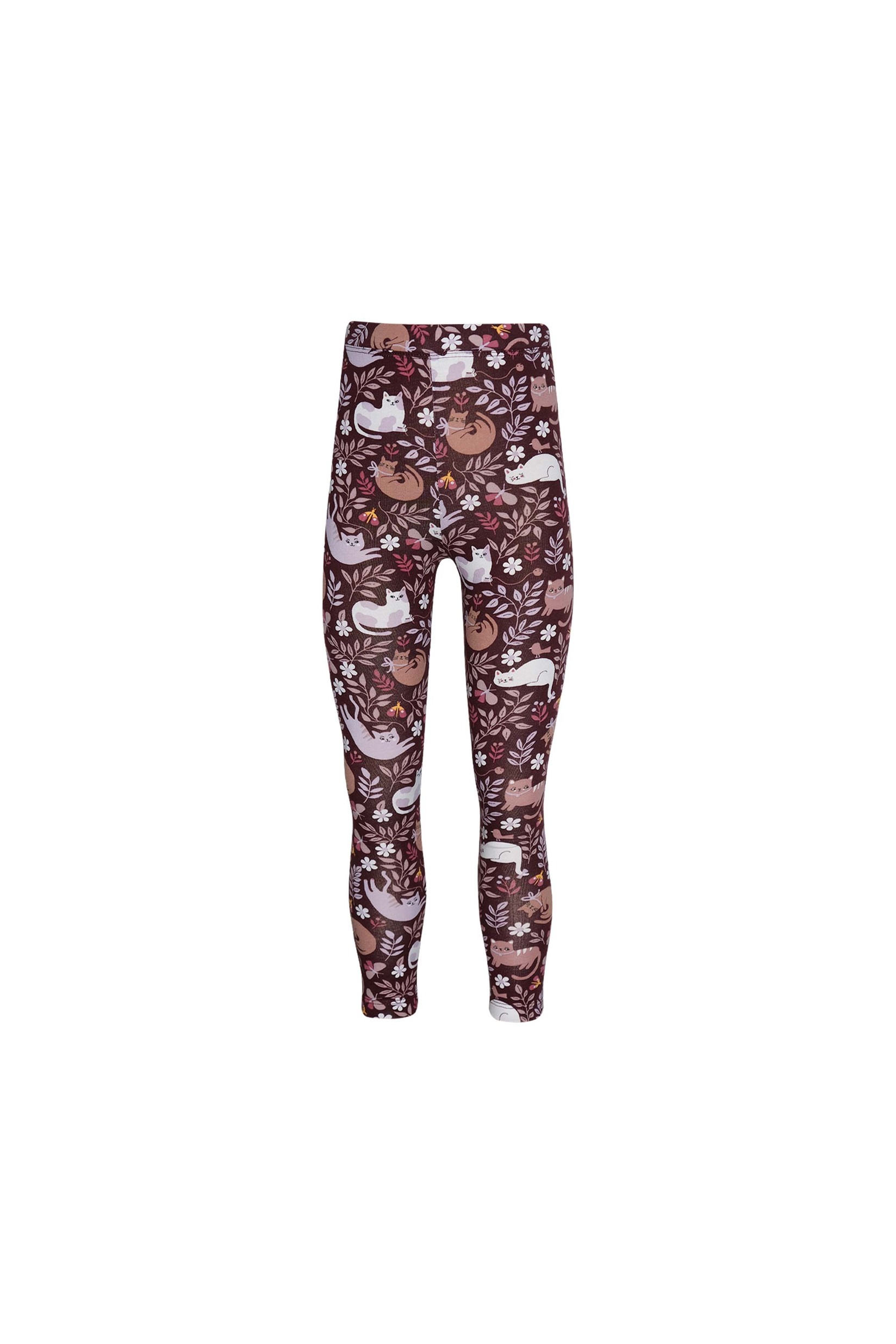 Lovetti Детски женски хеланки Lazy Cat, бордо