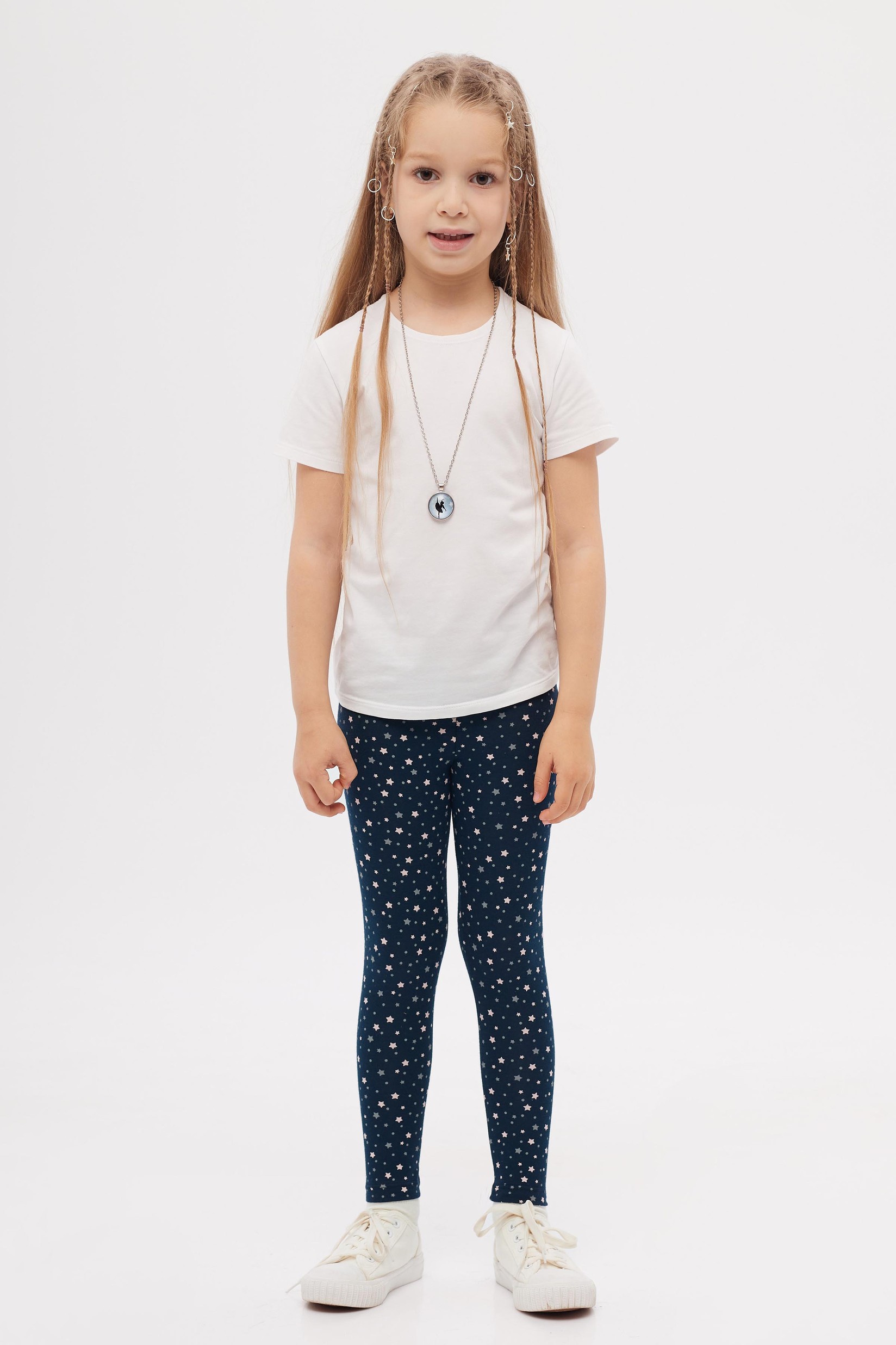 Lovetti Детски женски хеланки Little Stars, темно сини