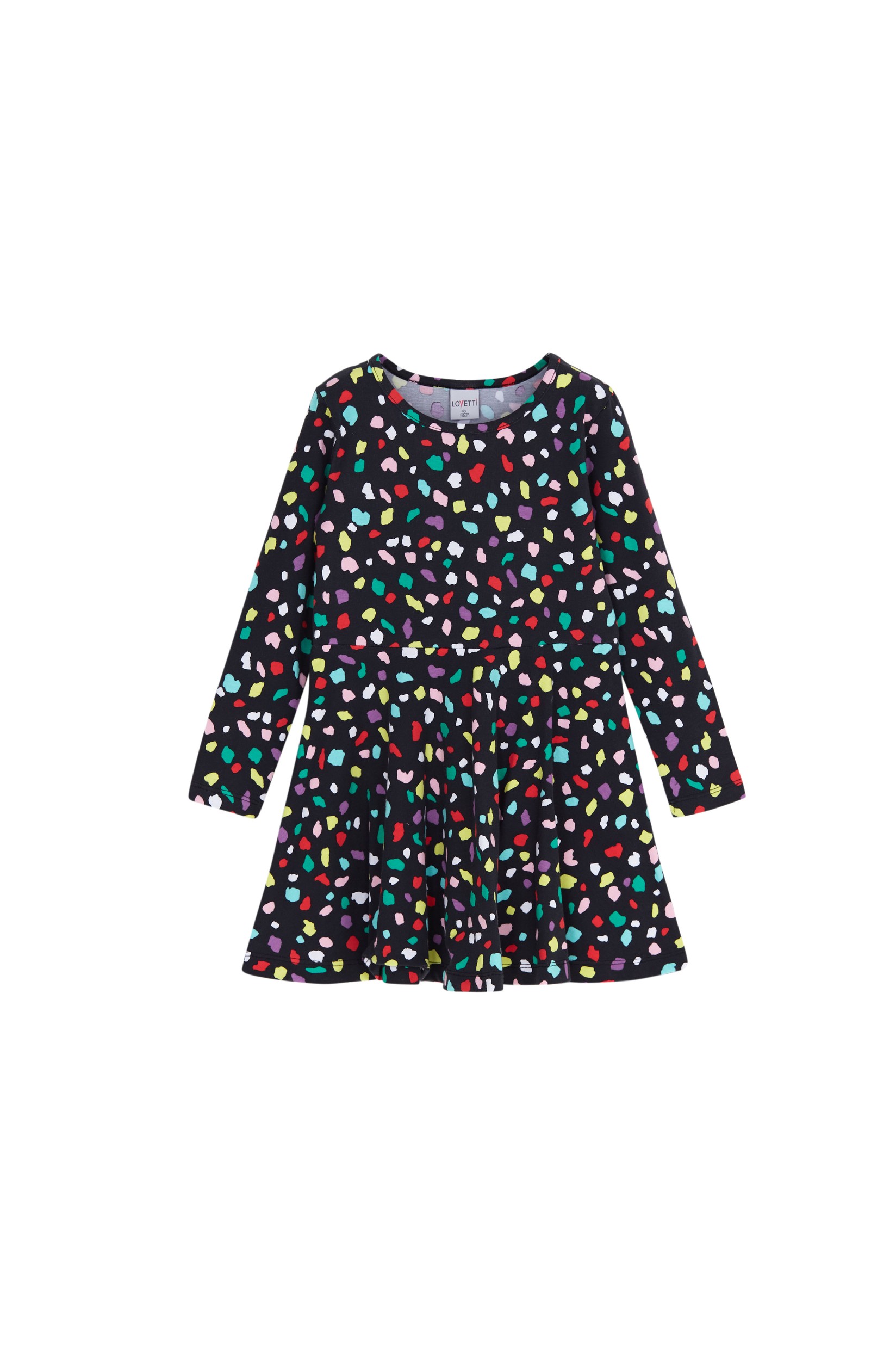 Lovetti Детски женски фустан Girls Cutouts, црн