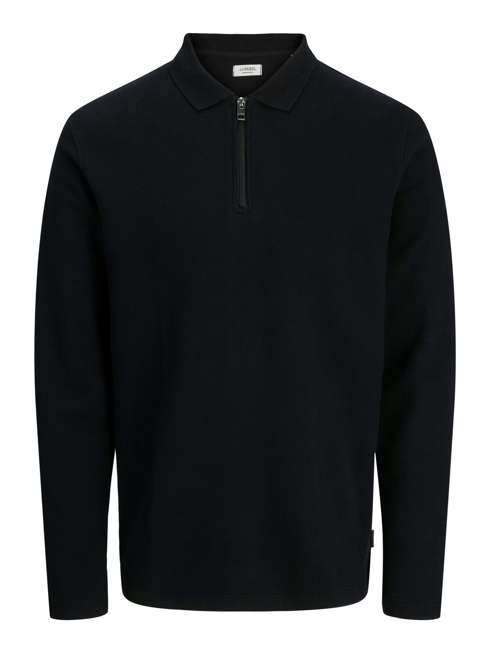 Машки џемпер JJ REBEL 12279437, црн