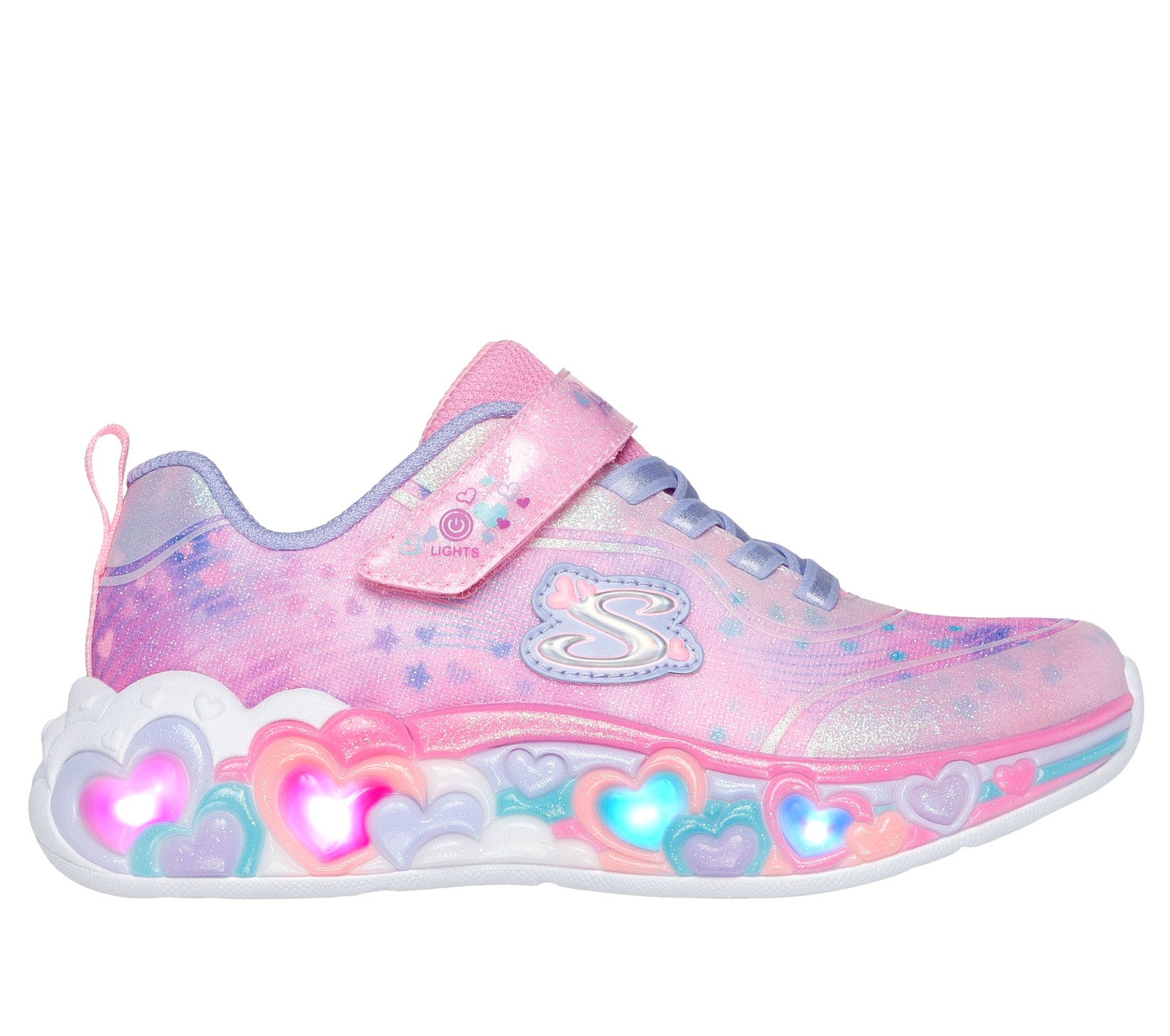 SKECHERS Патики за девојчиња Eternal Hear Lights, 302696L-LPMT, Розеви