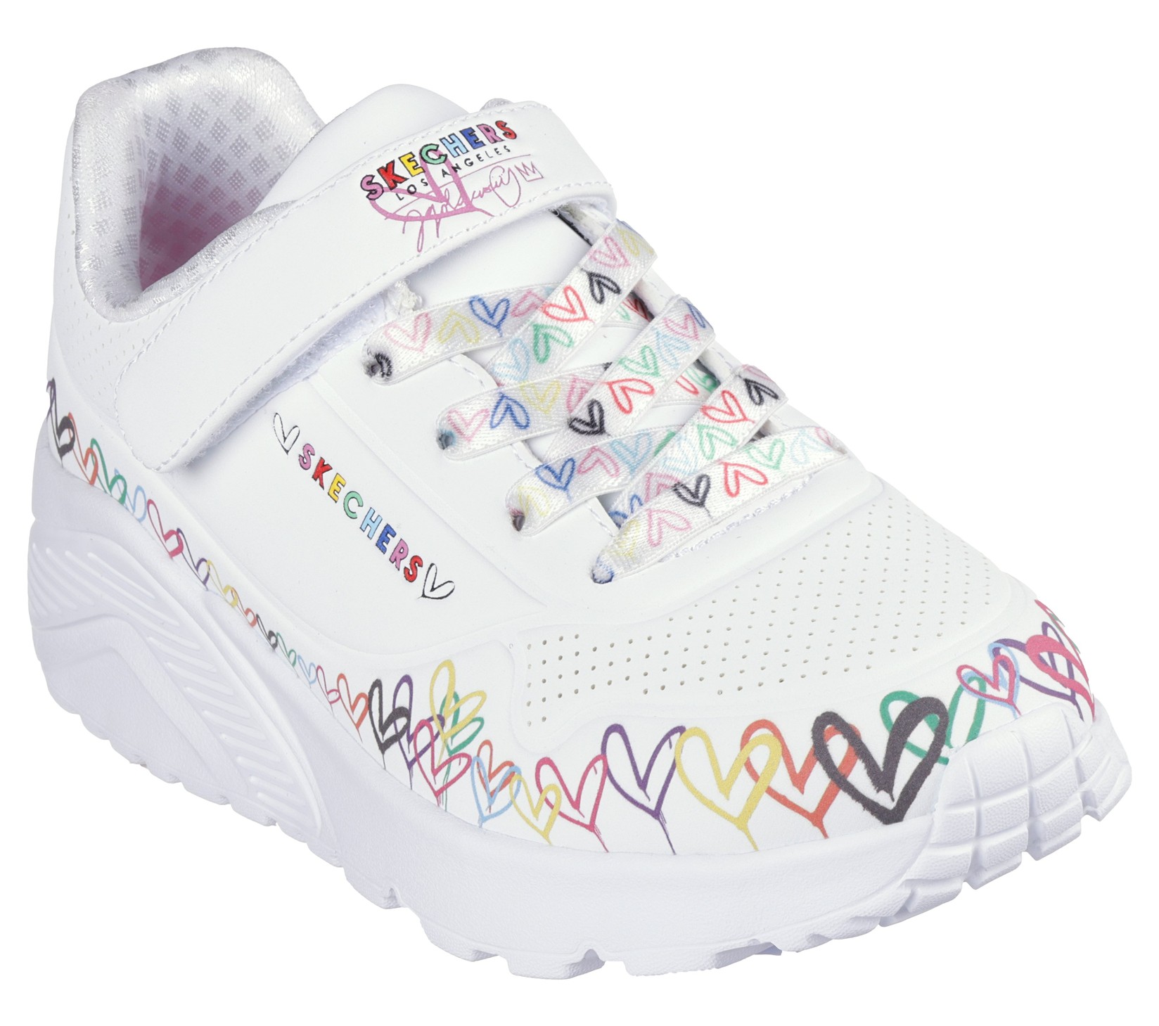 Skechers Uno Lite женски патики - Heart Craze, 314091L-WMLT, бели