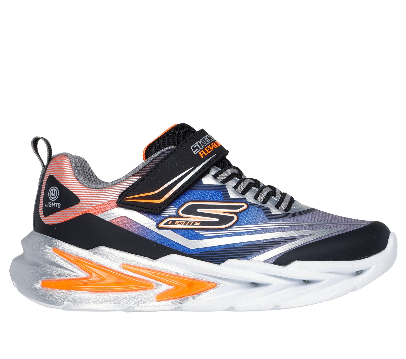 SKECHERS Патики за момчиња Flex-Glow Ultra, 400139L-BKSL, Сиво-Сини