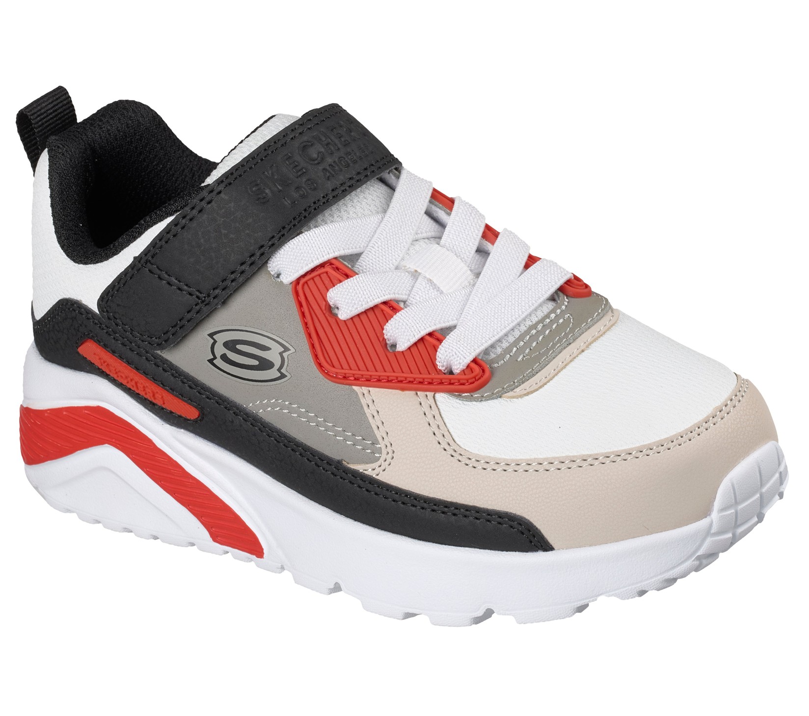 Skechers Uno Lite машки патики Revival-Edge, 417132L-WBRD, беж-црвена