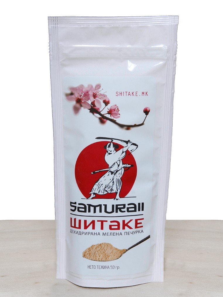SAMURAII SHIITAKE Шитаке дехидрирана мелена 50гр
