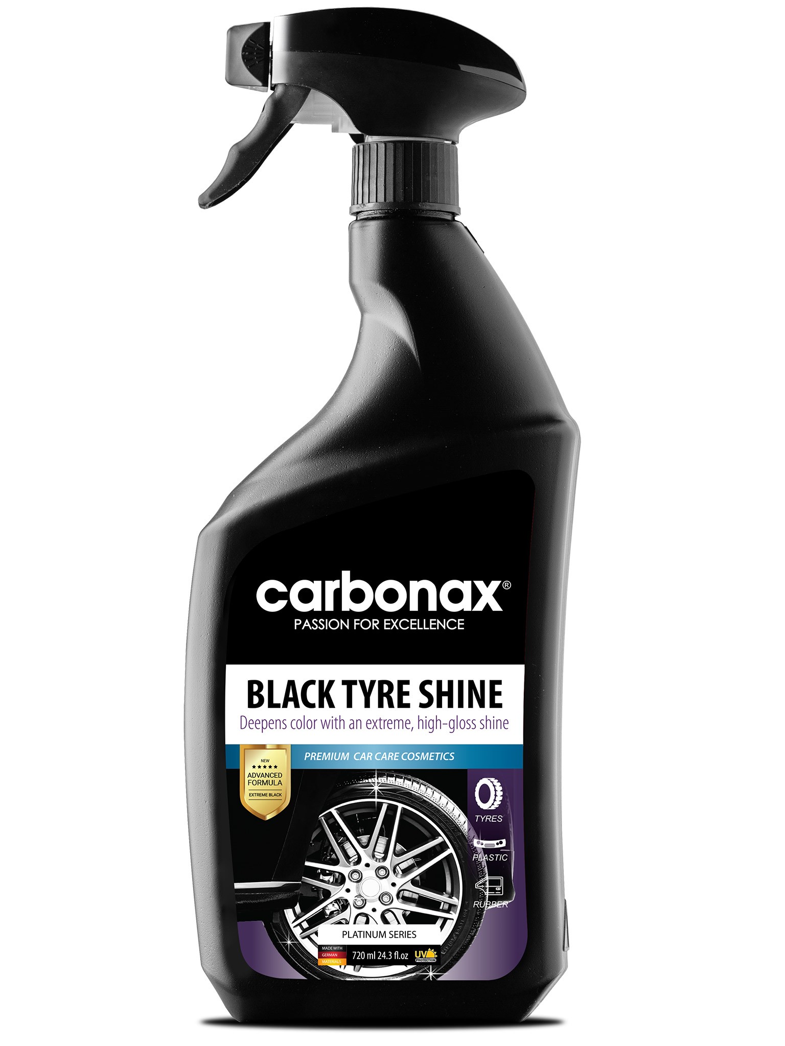 CARBONAX Средство за Гуми Black Tyre Shine 720 ml
