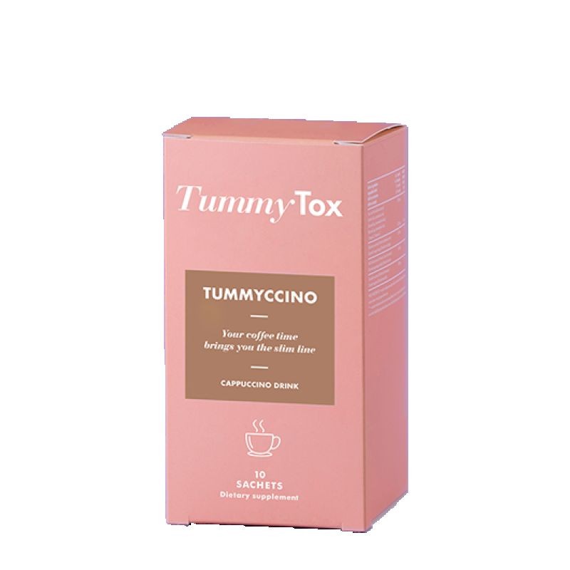 Tummy Tox Tummy Tox Tummyccino Капучино Напиток, 10 Ќесички