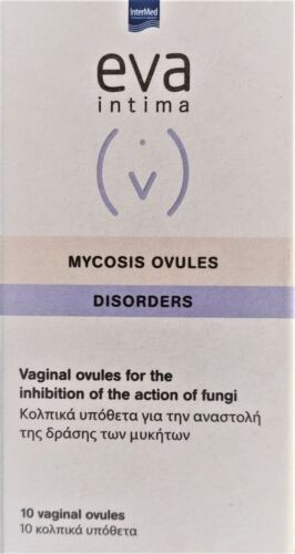 InterMed Eva Intima Mycosis Ovules Вагитории, 10 Вагитории