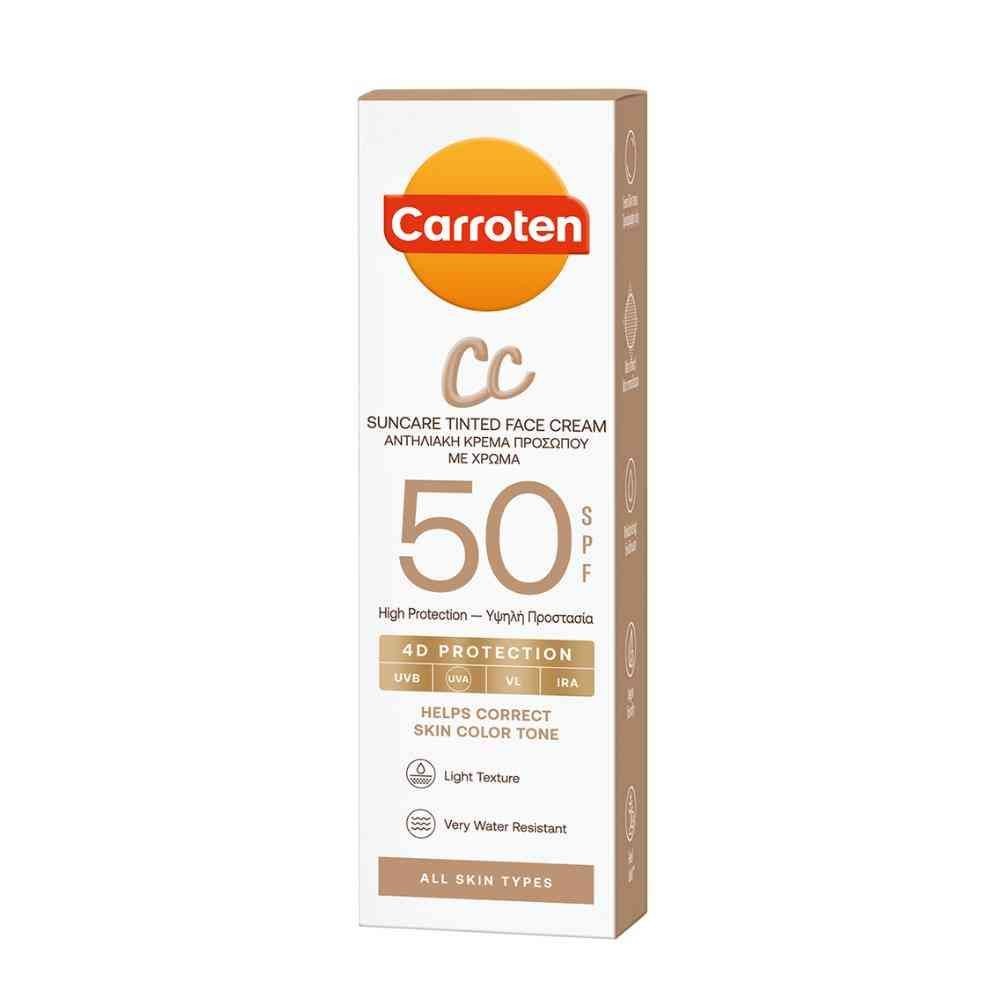 Carroten Carroten Cc Spf50 Тонирана Хидратантна Крема за Лице 50Ml