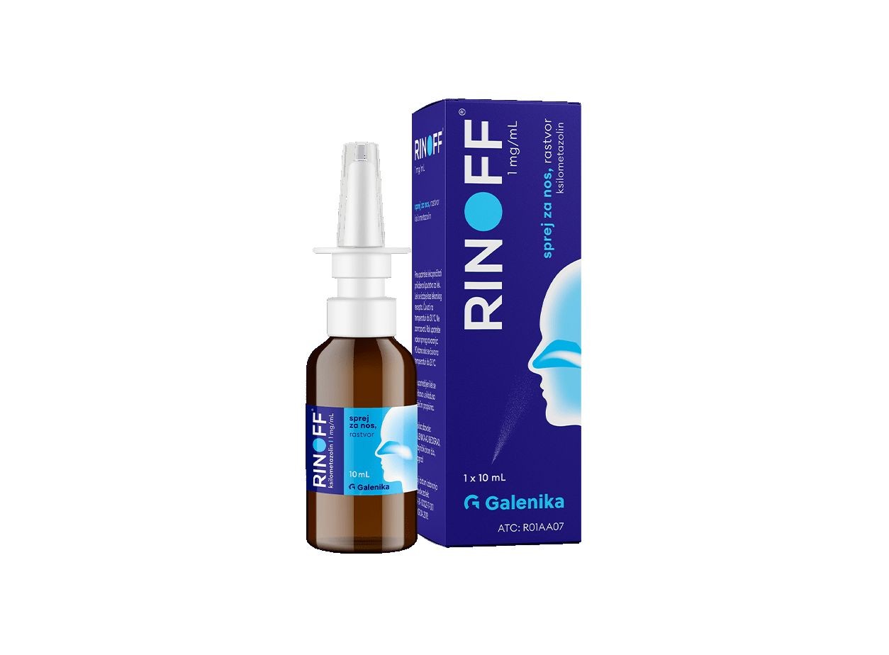 Galenika Rinoff 1 Mg/Ml Спреј за Нос за Деца 10Ml