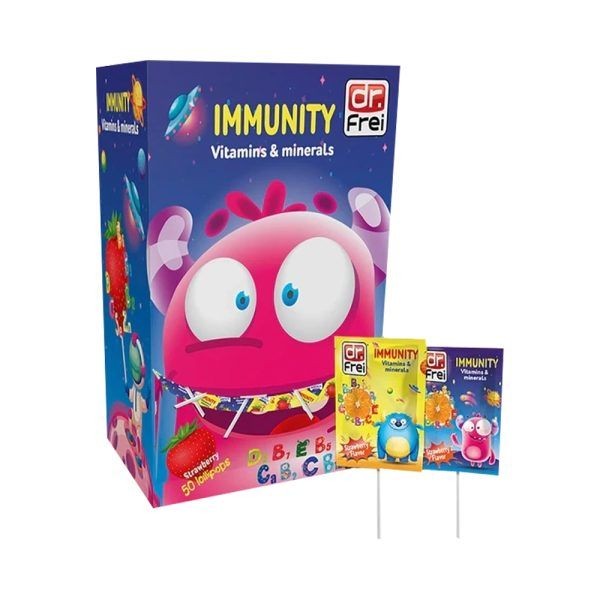 Dr.Frei Immunity Vitamins & Minerals Лижавчиња, 50 Лижавчиња