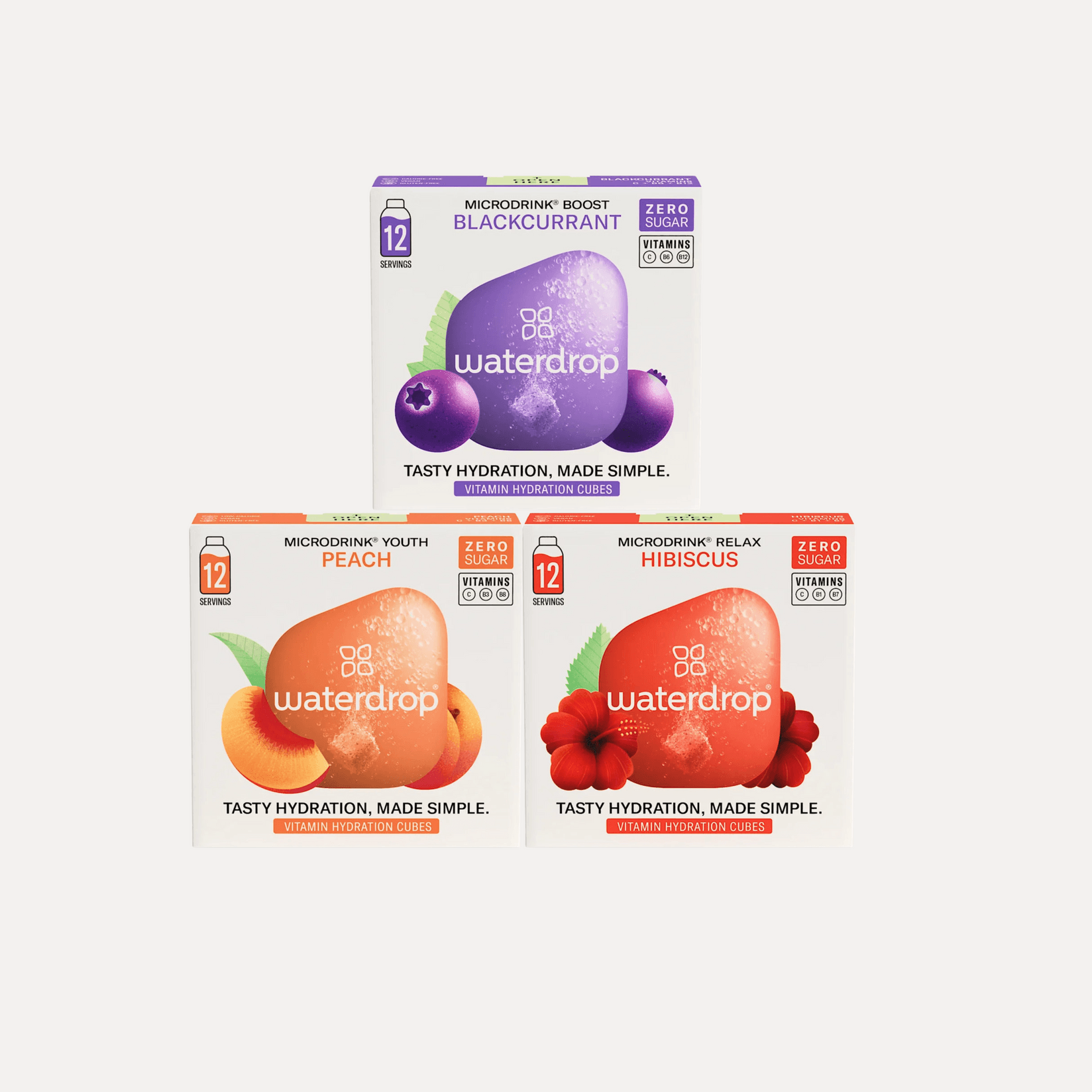 WATERDROP Сет коцки за вода Wellness трио