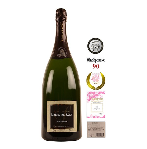 LOUIS DE SACY Вино champagne -brut original brut 1.5 L - blanc