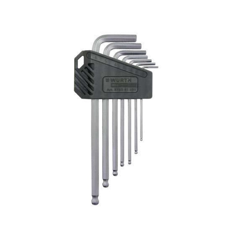 WURTH Сет Red Stripe Имбус Клуч Кратки Топч.1,5-6-7Пар