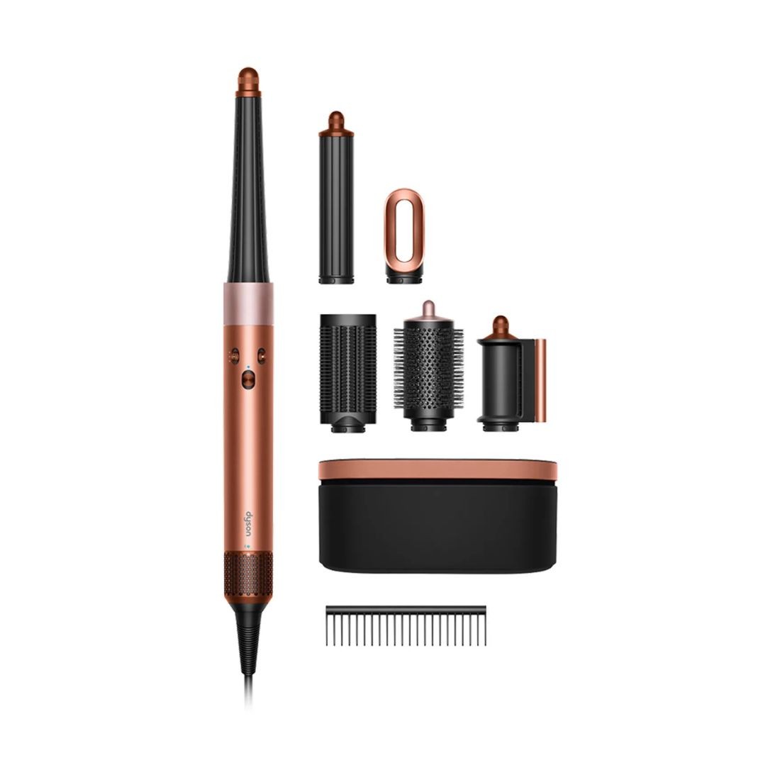 Dyson Multistyler за коса Airwrap Straight+Vavy, Amber Silk/Rose Champagne