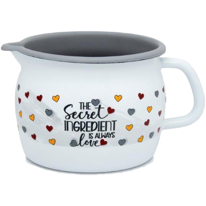 METALAC Емајлиран сад со поклопец 12цм/1.3л