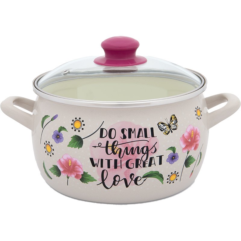 Длабока шерпа Princ со стаклено капаче 20 см / 4,2 L – Пролет