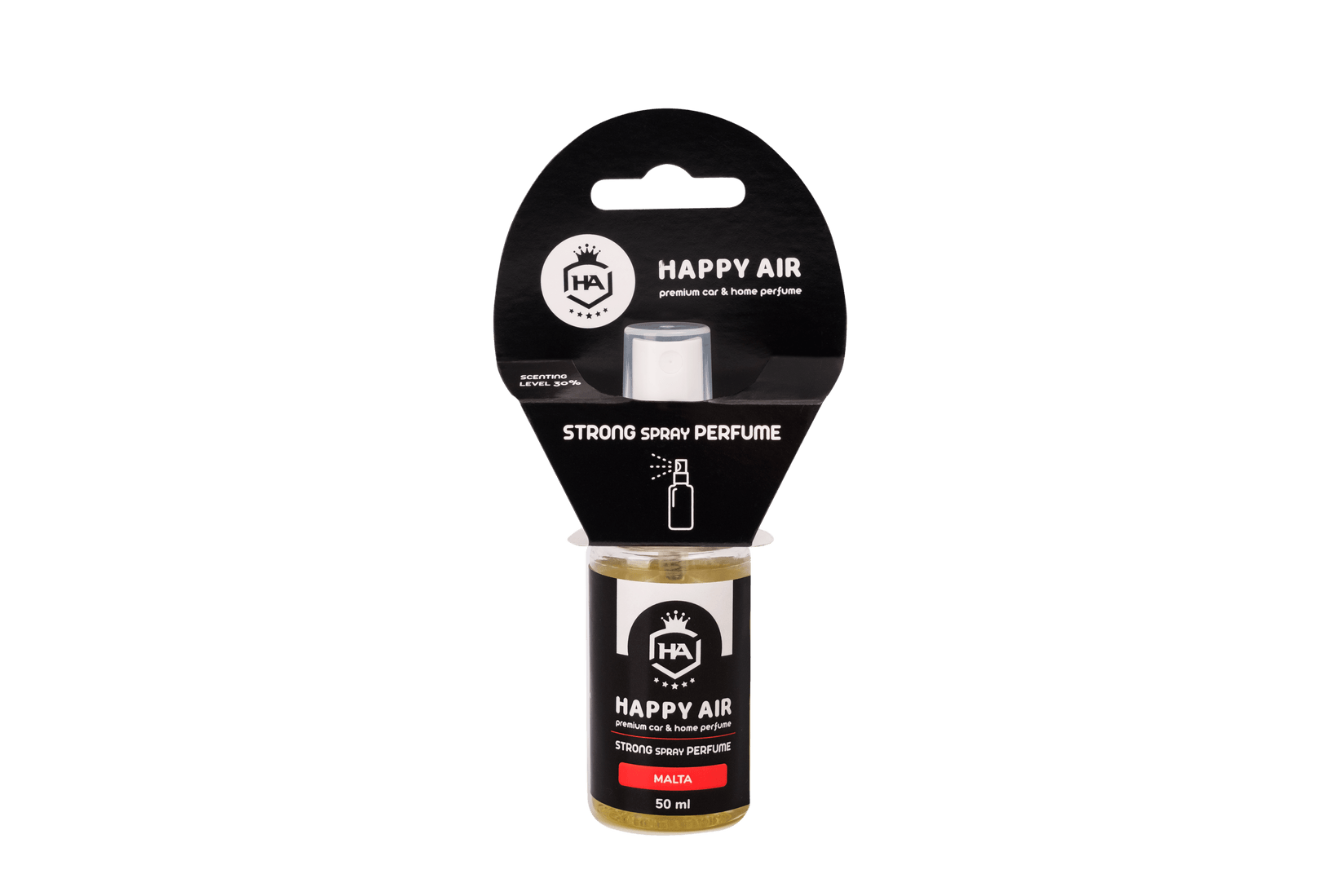 HAPPY AIR STRONG SPRAY Освежувач за простор MALTA 50ml.