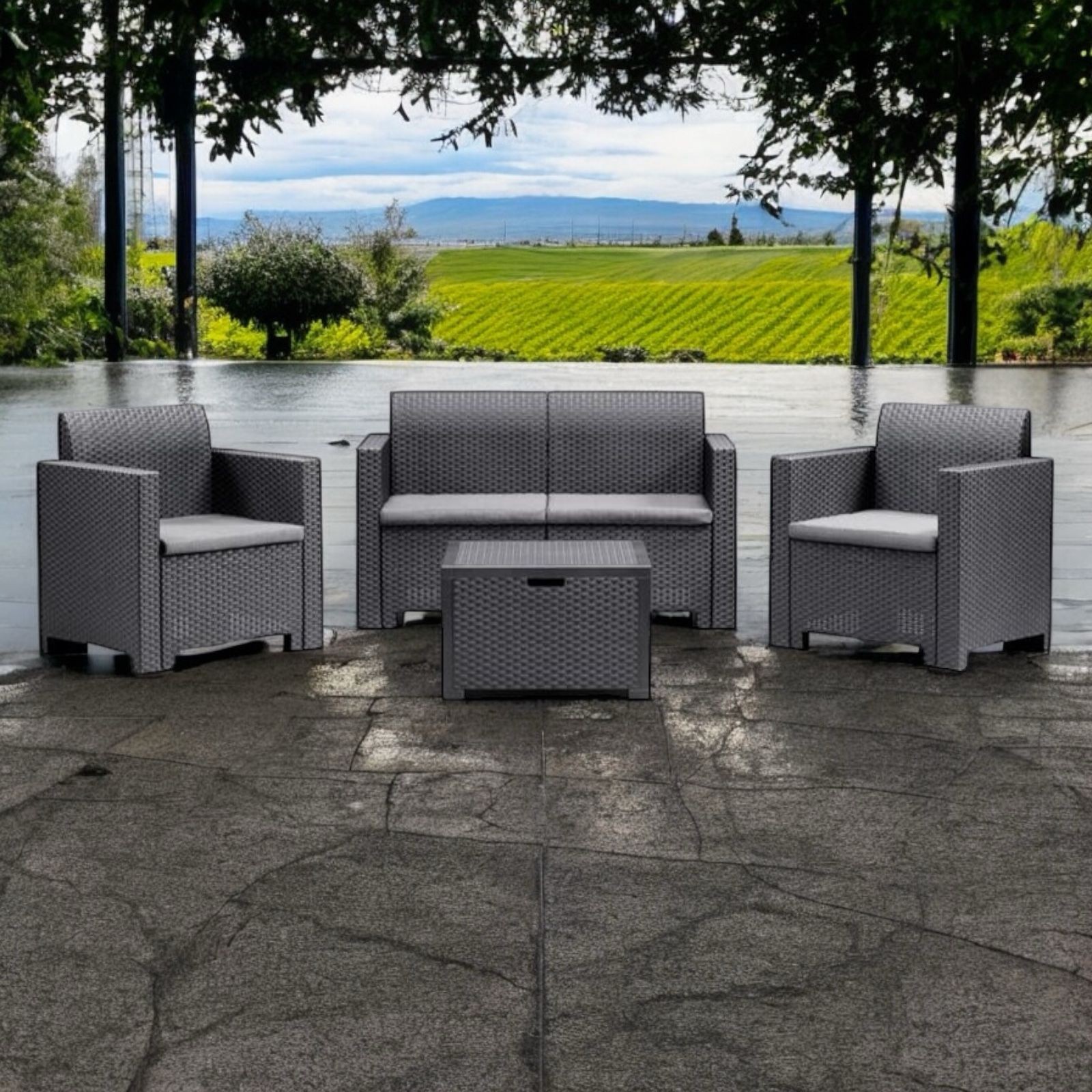 Bica Italy Градинарски сет гарнитура двосед