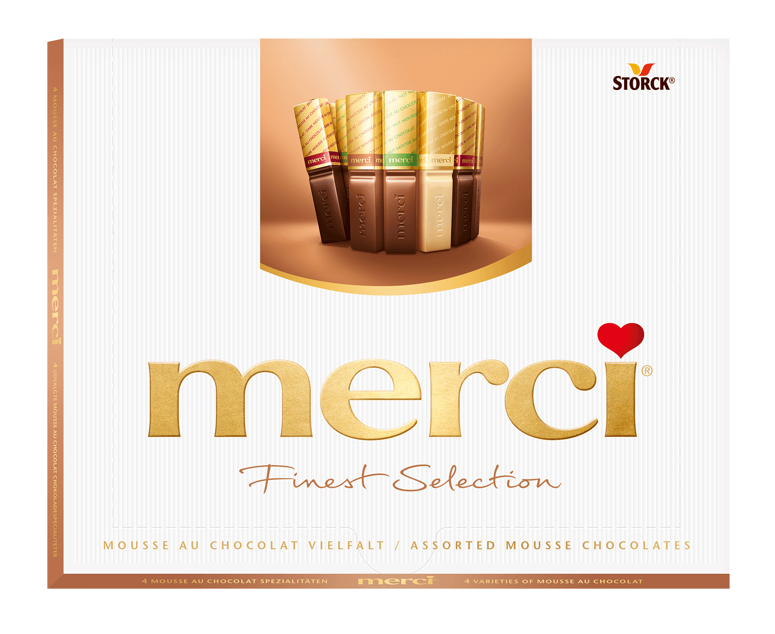 MERCI Бонбониера Mousse au Chocolat 210гр 10/1