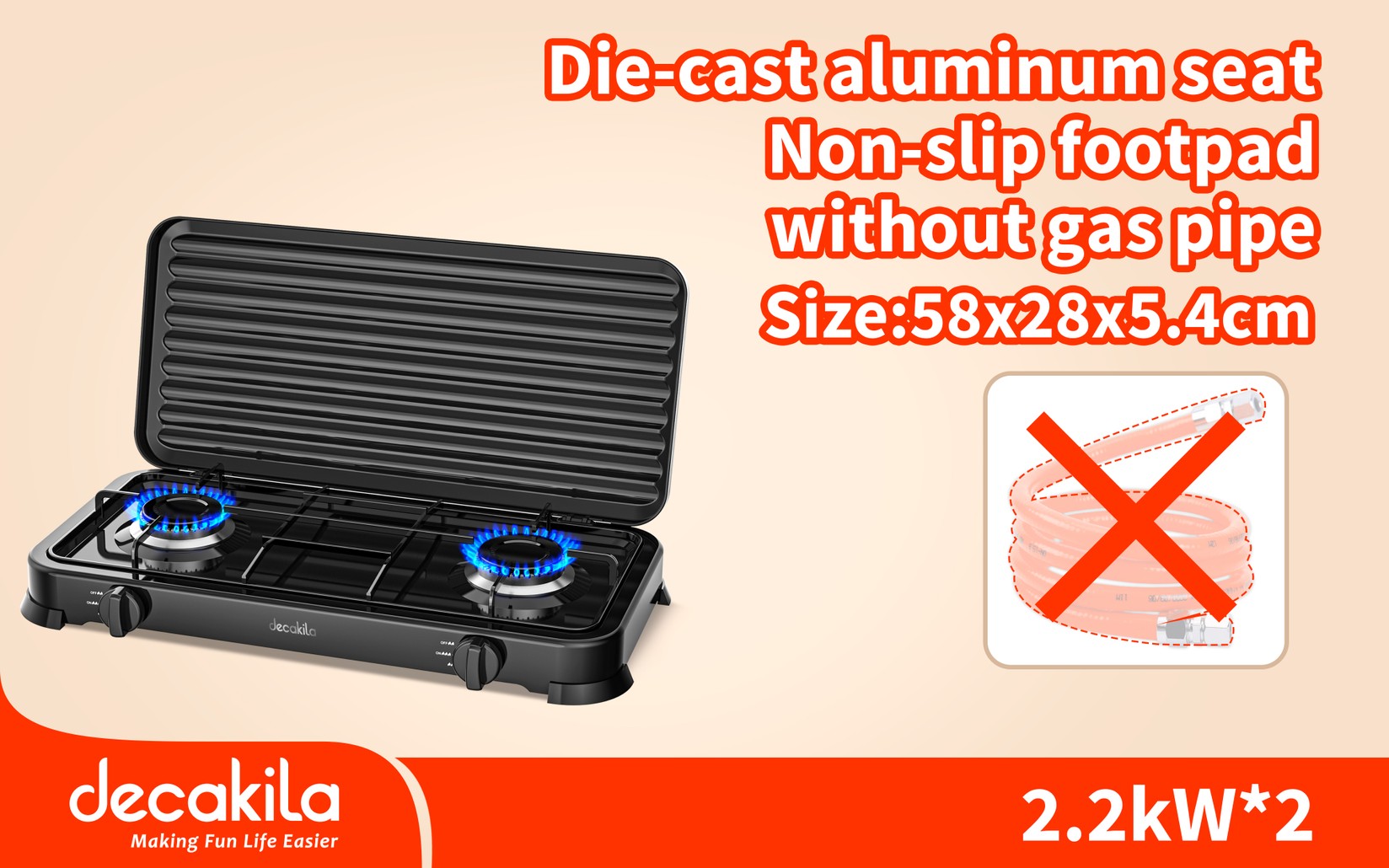 Decakila Решо на плин KMGS008B